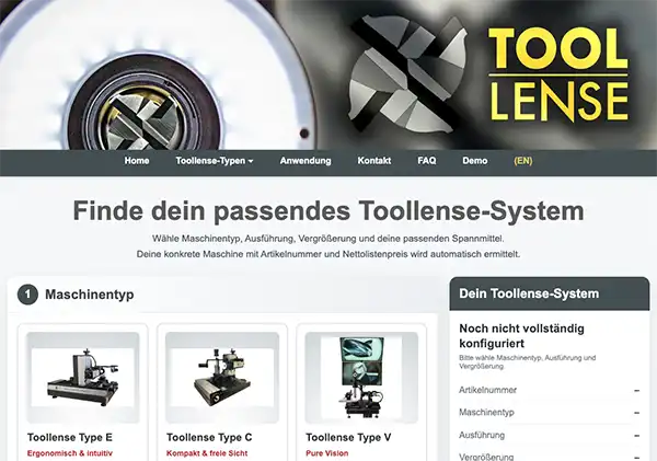Toollense Finder – das passende Toollense-System auswählen